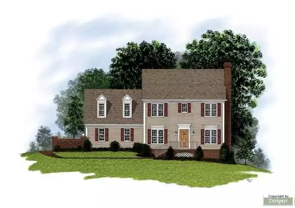 image of 2 story country house plan 7590